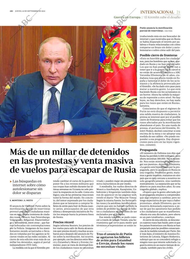 ABC MADRID 22-09-2022 página 21