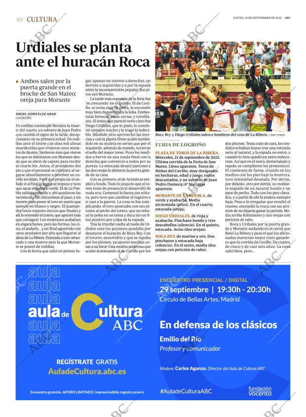 ABC MADRID 22-09-2022 página 40