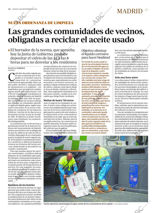 ABC MADRID 22-09-2022 página 47