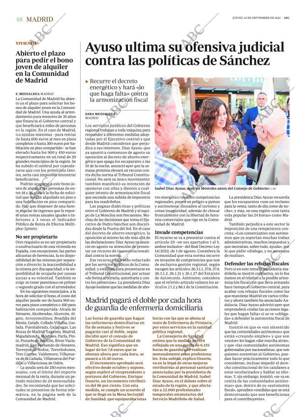 ABC MADRID 22-09-2022 página 48