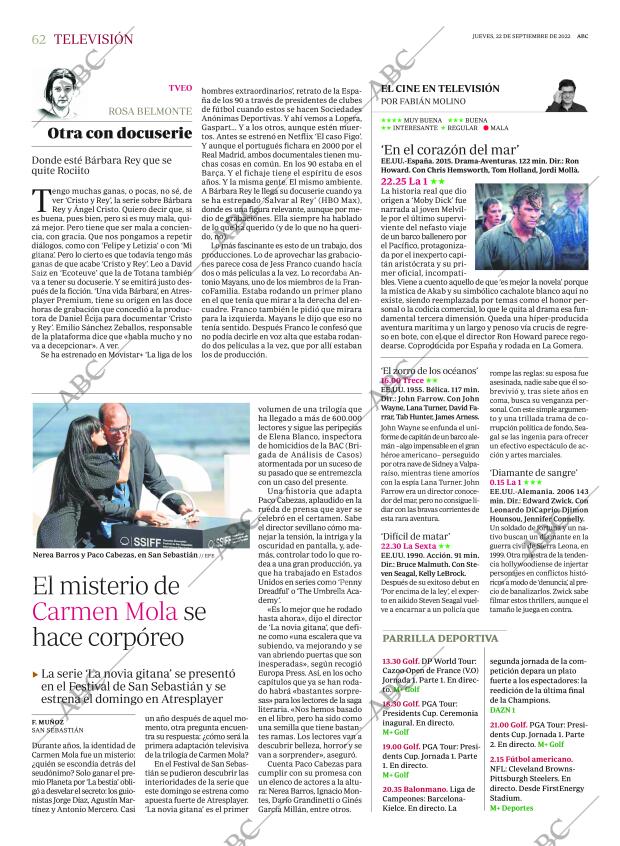 ABC MADRID 22-09-2022 página 62