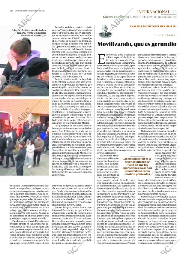 ABC MADRID 23-09-2022 página 23