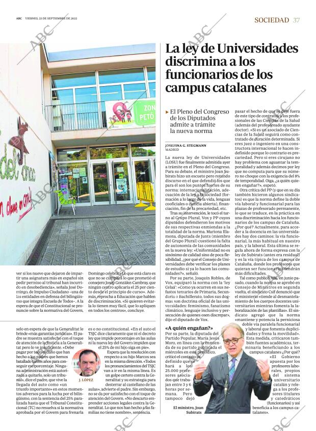 ABC MADRID 23-09-2022 página 37