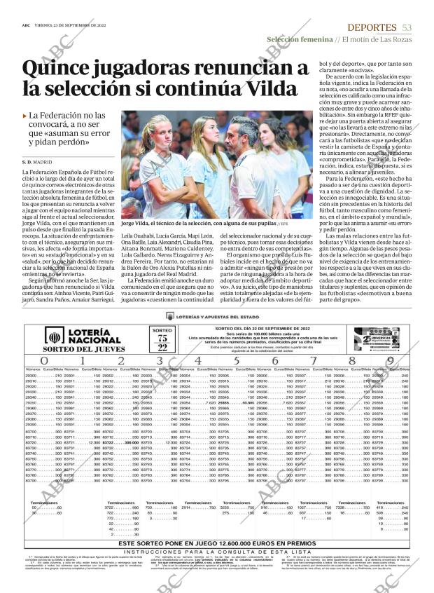 ABC MADRID 23-09-2022 página 53