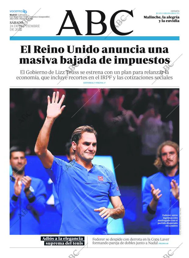 ABC MADRID 24-09-2022 página 1