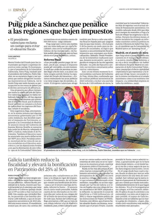 ABC MADRID 24-09-2022 página 18