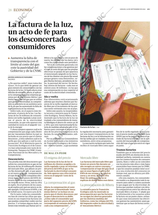 ABC MADRID 24-09-2022 página 28