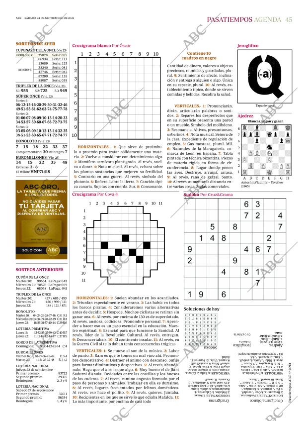 ABC MADRID 24-09-2022 página 45