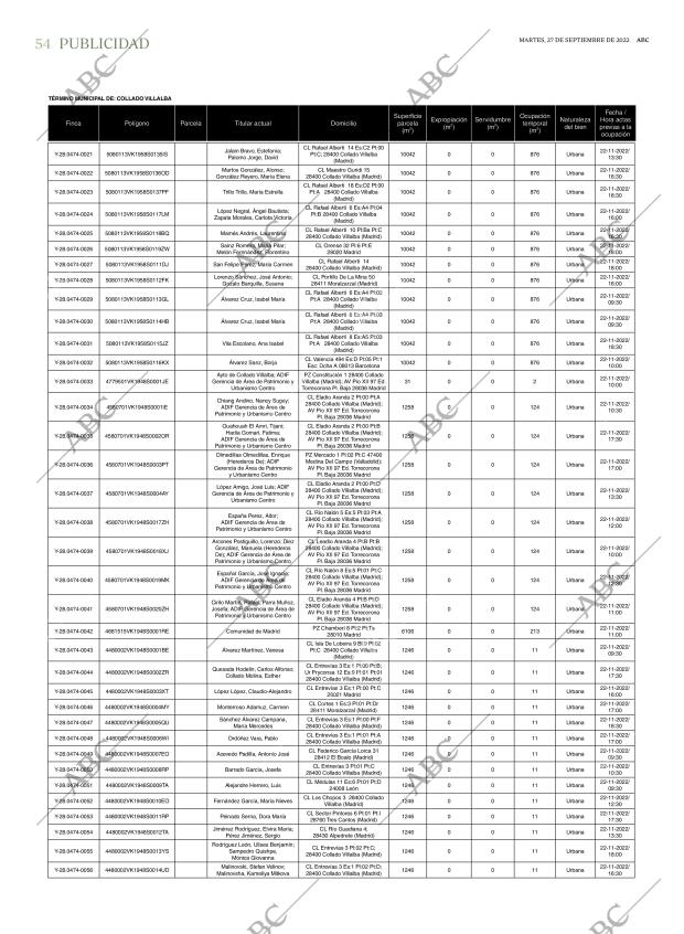 ABC MADRID 27-09-2022 página 54