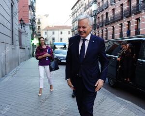 El comisario europeo de Justicia Didier Reynders a su llegada al Ministerio de...