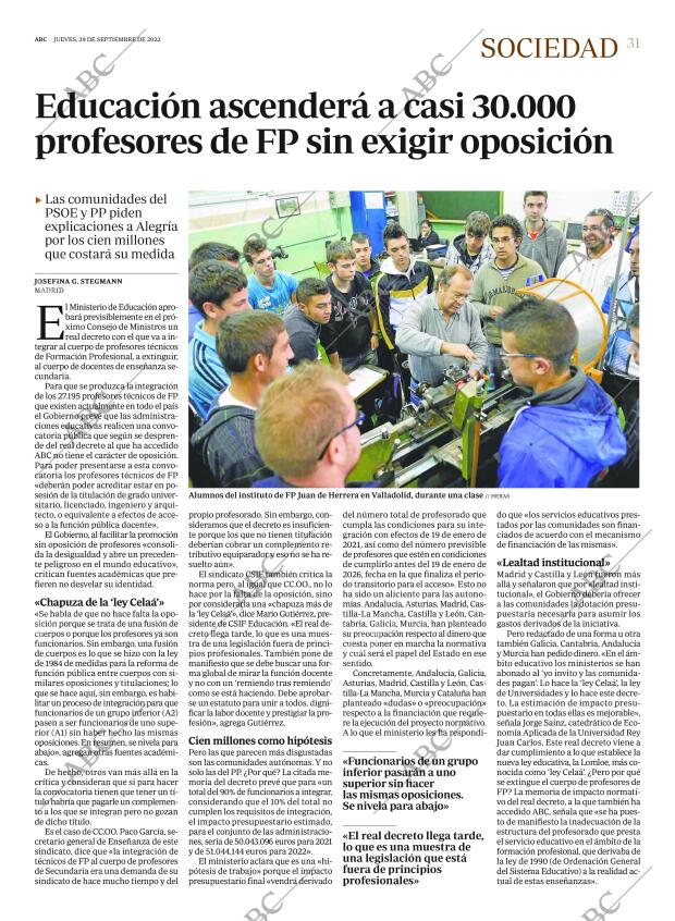 ABC MADRID 29-09-2022 página 31