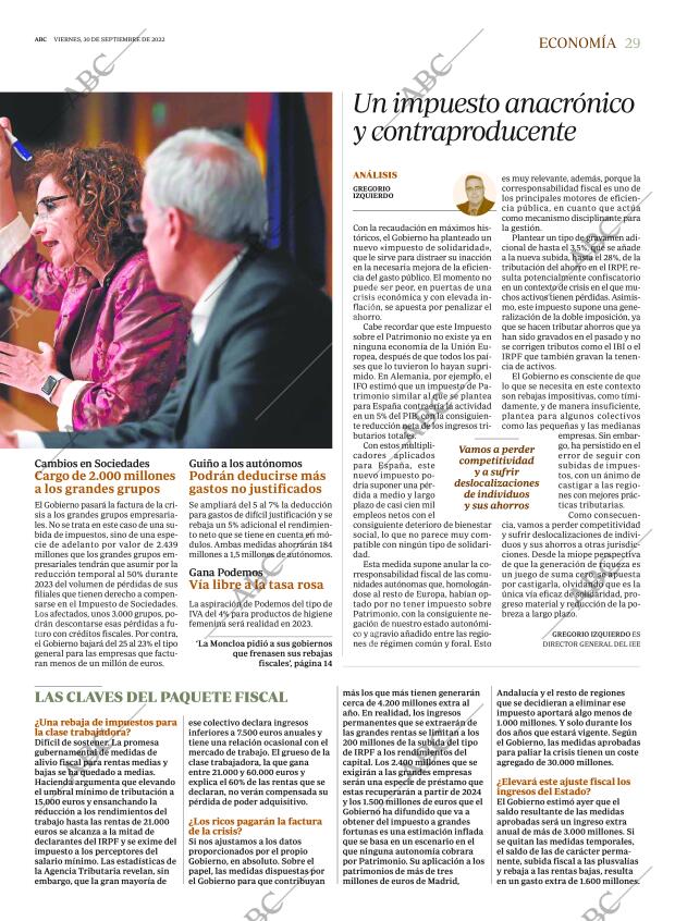 ABC MADRID 30-09-2022 página 29