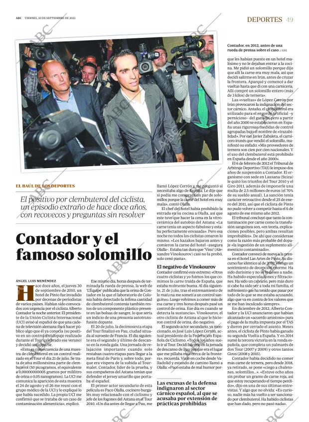 ABC MADRID 30-09-2022 página 49
