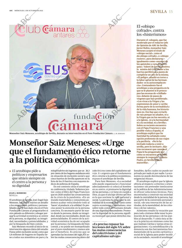 ABC SEVILLA 05-10-2022 página 15