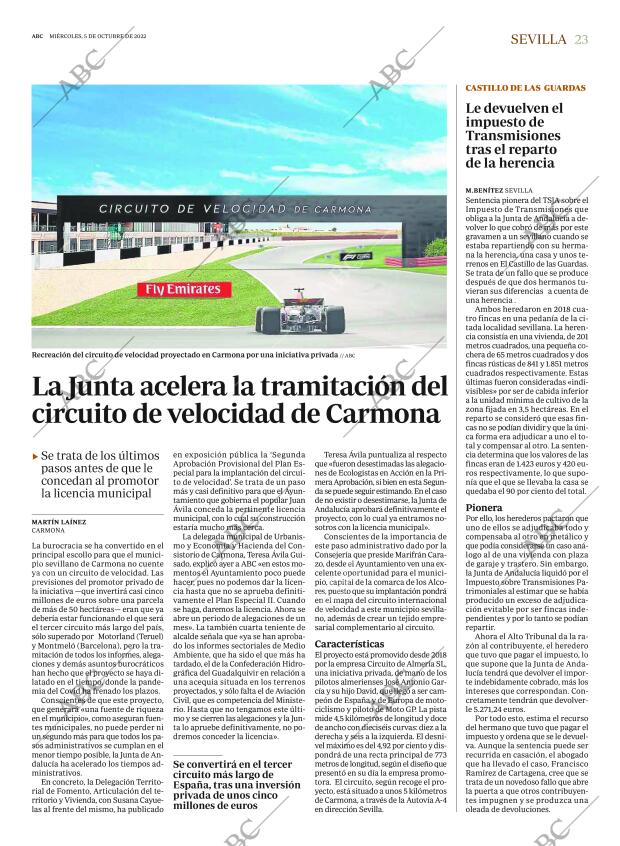 ABC SEVILLA 05-10-2022 página 23