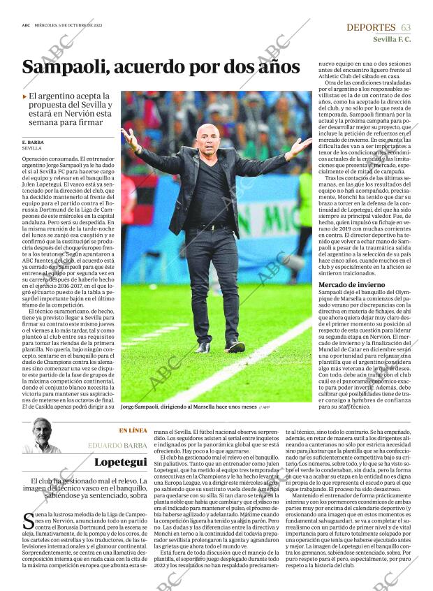 ABC SEVILLA 05-10-2022 página 63