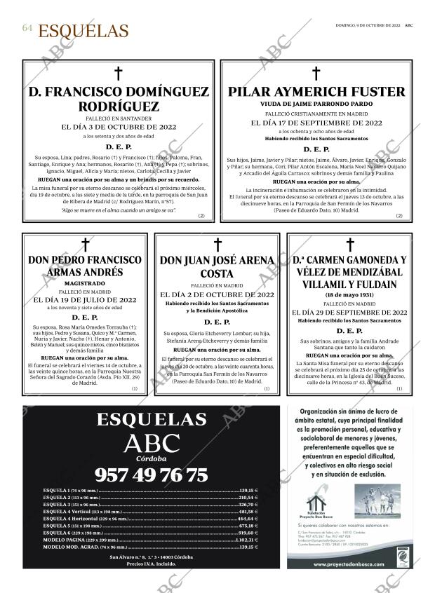 ABC CORDOBA 09-10-2022 página 64