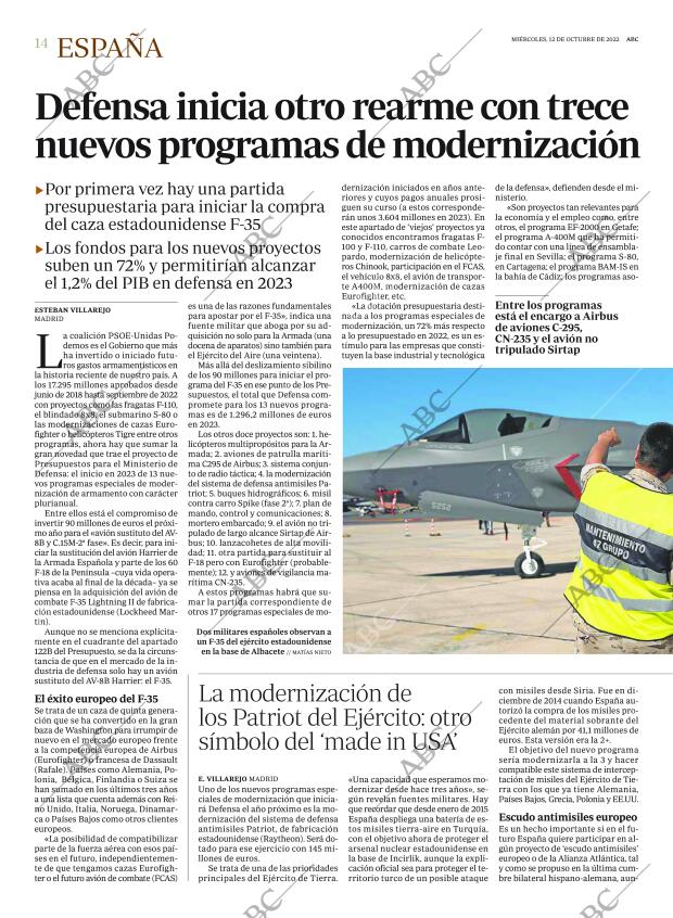 ABC MADRID 12-10-2022 página 14