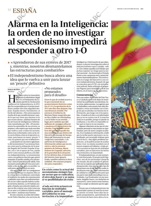 ABC MADRID 15-10-2022 página 14