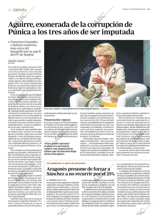 ABC MADRID 15-10-2022 página 16