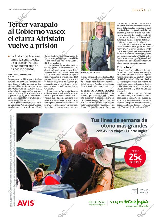 ABC MADRID 15-10-2022 página 21