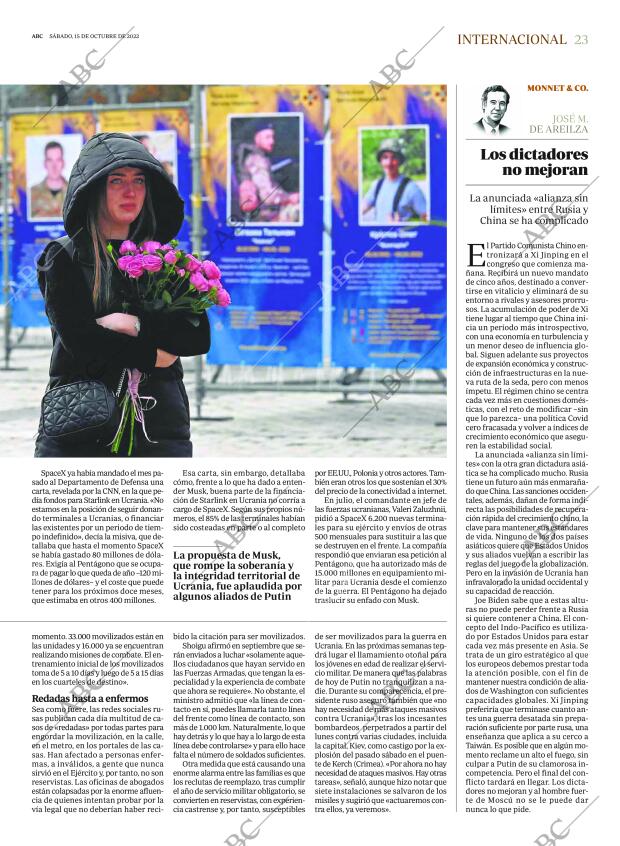 ABC MADRID 15-10-2022 página 23
