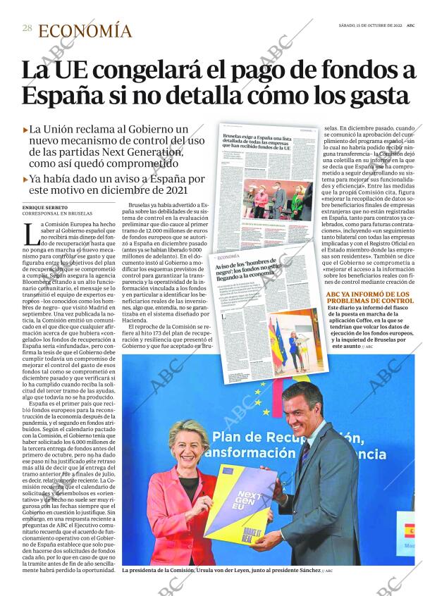 ABC MADRID 15-10-2022 página 28