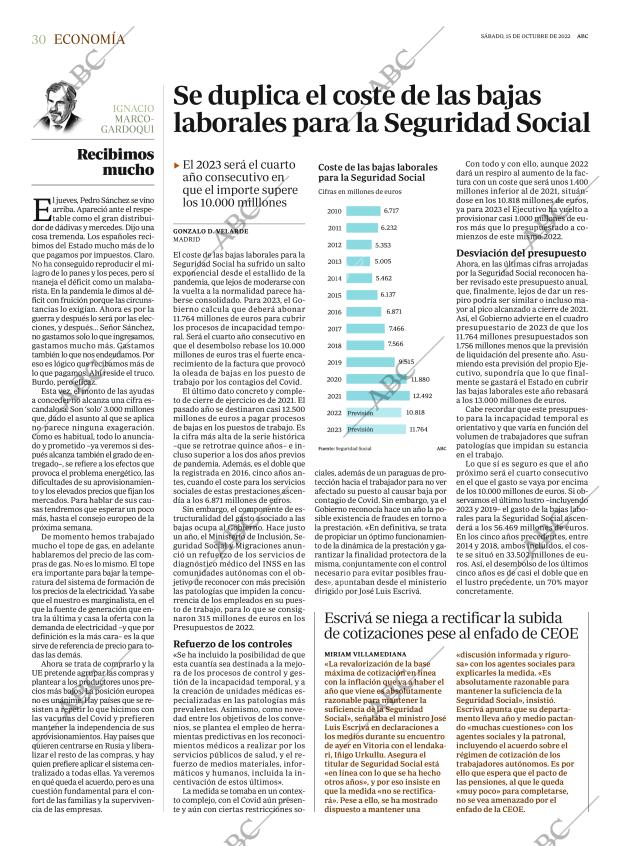 ABC MADRID 15-10-2022 página 30
