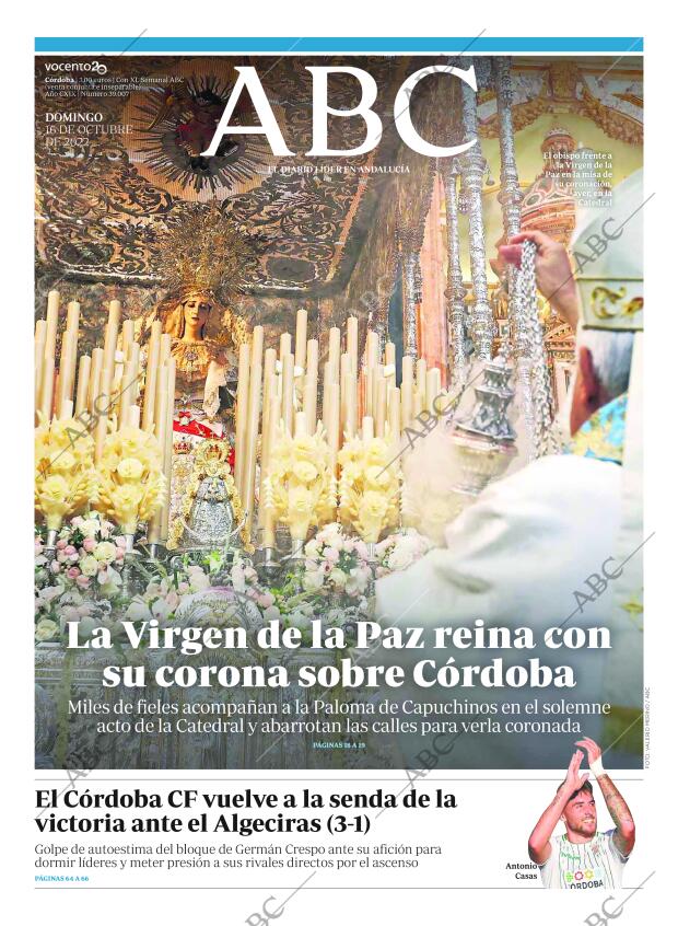 ABC CORDOBA 16-10-2022 página 1