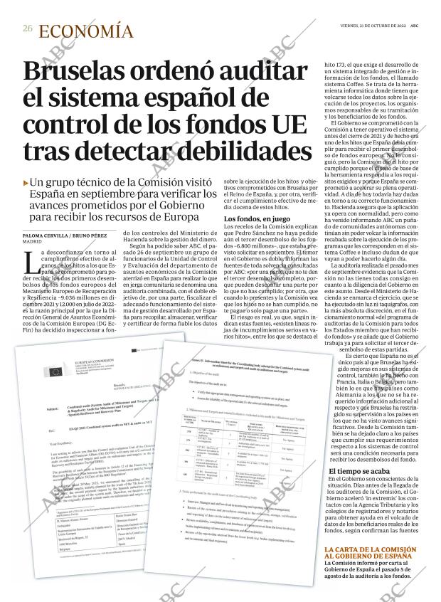 ABC MADRID 21-10-2022 página 26