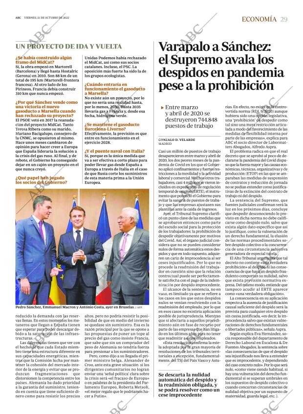 ABC MADRID 21-10-2022 página 29
