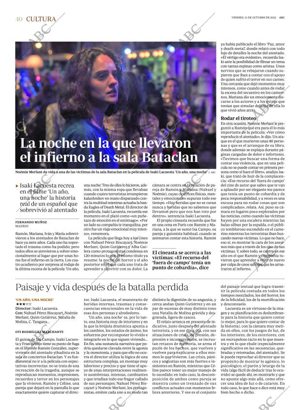 ABC MADRID 21-10-2022 página 40
