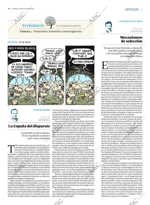 ABC MADRID 21-10-2022 página 5