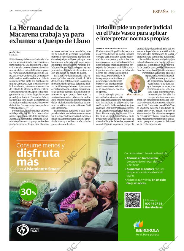 ABC MADRID 25-10-2022 página 19