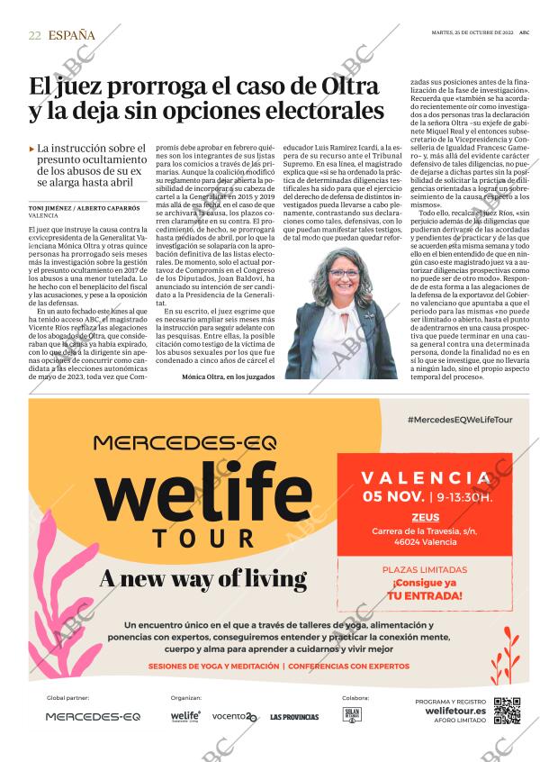 ABC MADRID 25-10-2022 página 22