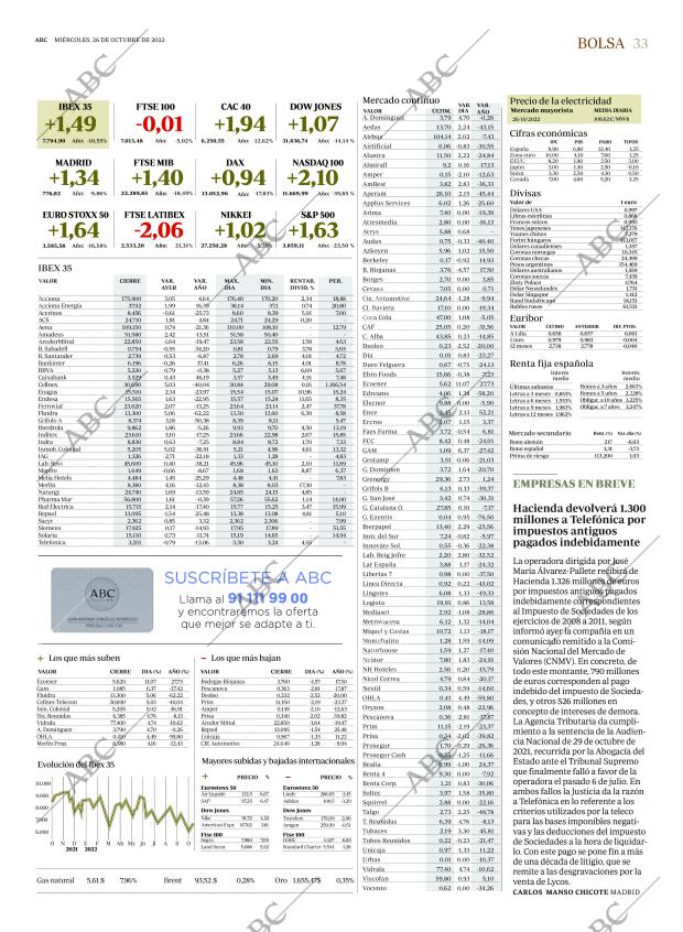 ABC MADRID 26-10-2022 página 33