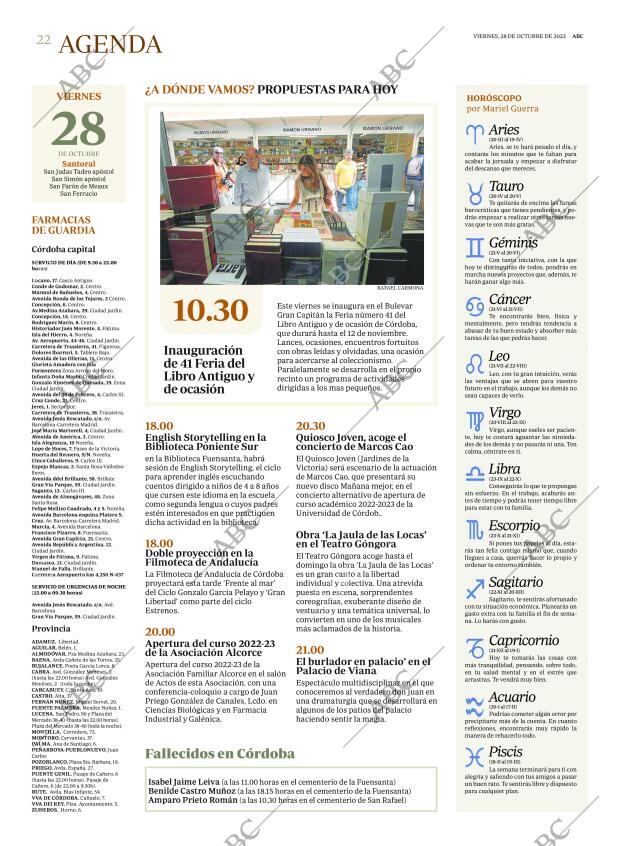 ABC CORDOBA 28-10-2022 página 22