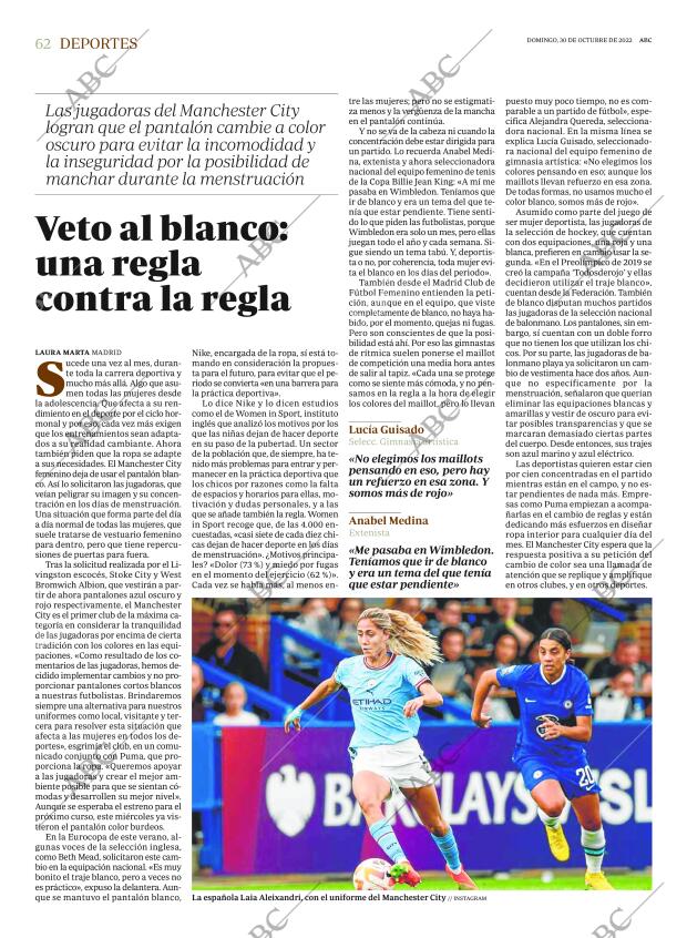 ABC MADRID 30-10-2022 página 62