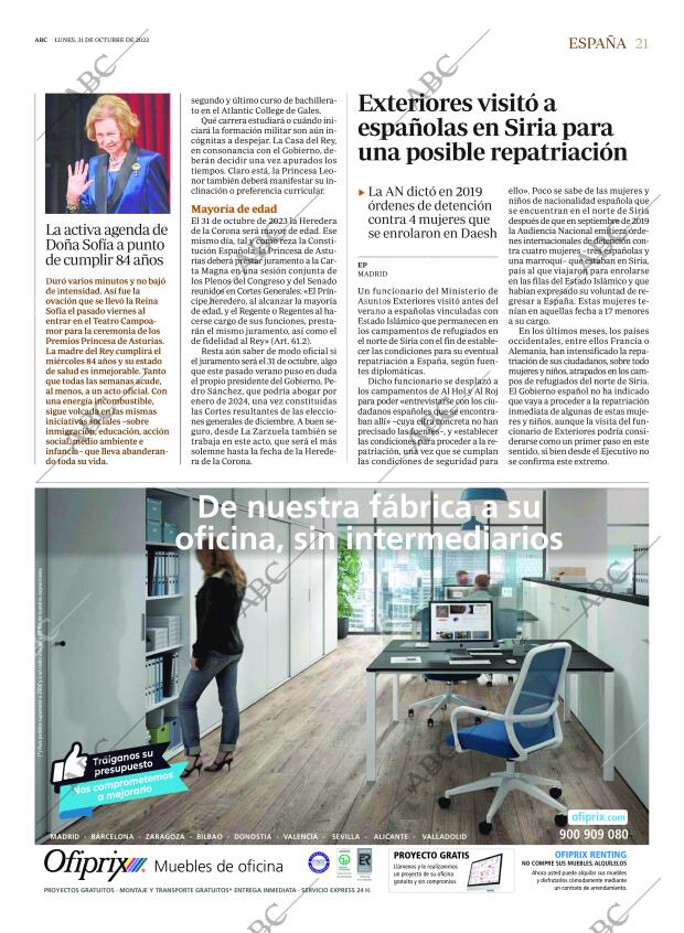 ABC MADRID 31-10-2022 página 21