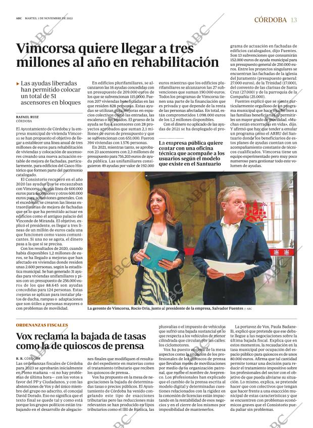 ABC CORDOBA 01-11-2022 página 13