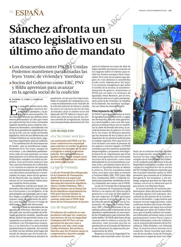 ABC MADRID 05-11-2022 página 14