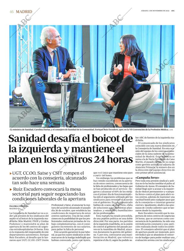 ABC MADRID 05-11-2022 página 46