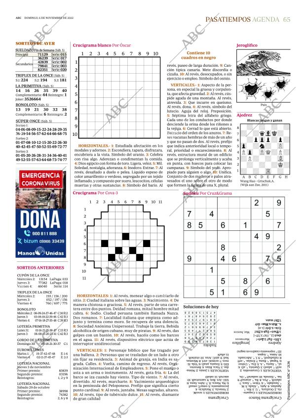 ABC MADRID 06-11-2022 página 65