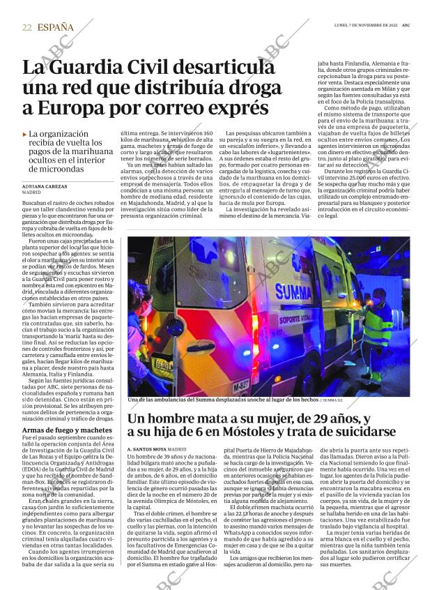 ABC MADRID 07-11-2022 página 22