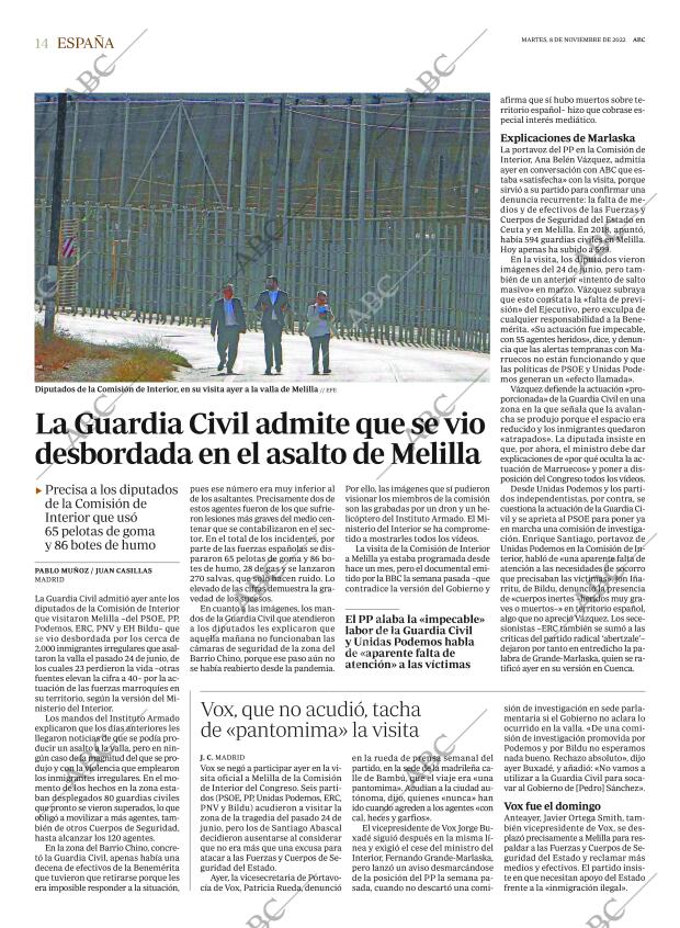 ABC MADRID 08-11-2022 página 14
