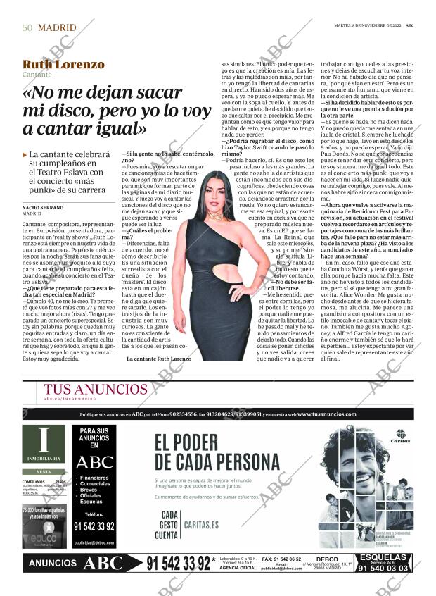 ABC MADRID 08-11-2022 página 50