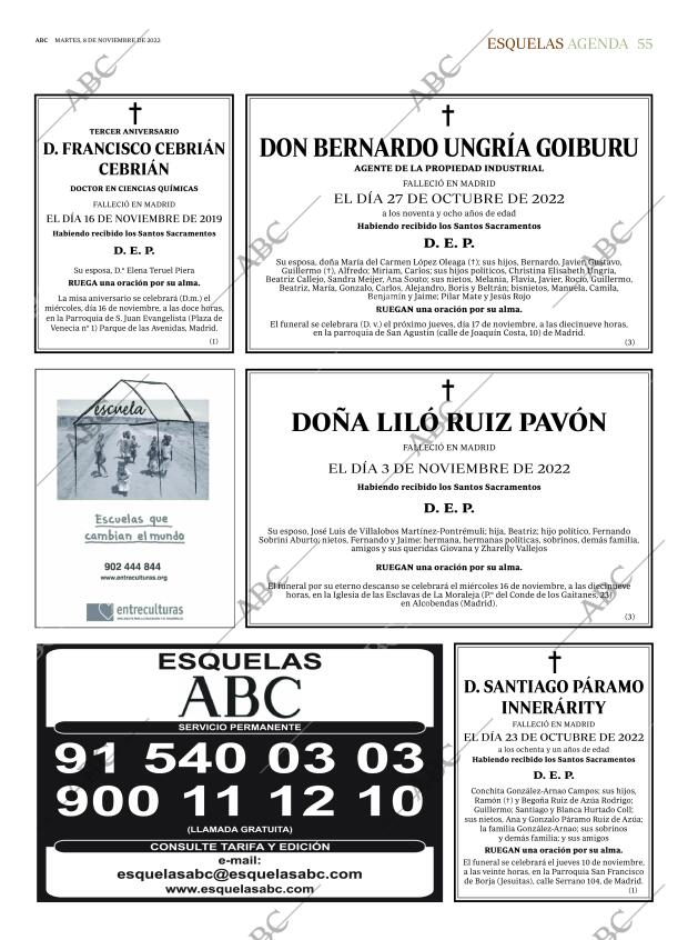 ABC MADRID 08-11-2022 página 55