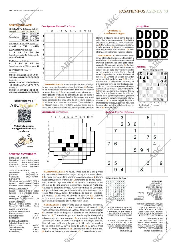 ABC MADRID 13-11-2022 página 73
