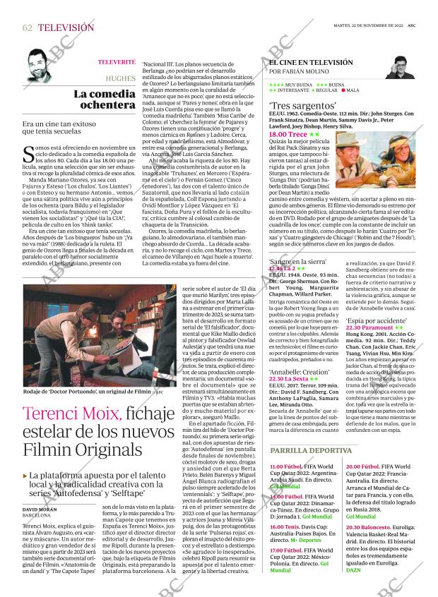 ABC MADRID 22-11-2022 página 62