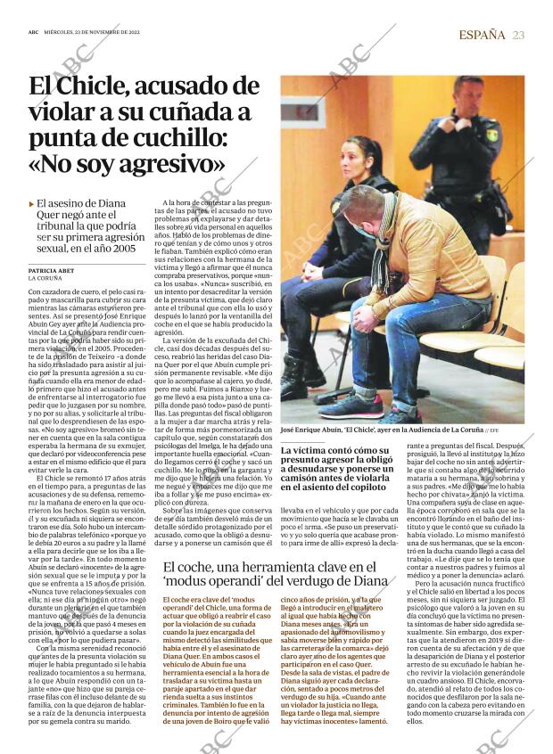 ABC MADRID 23-11-2022 página 23